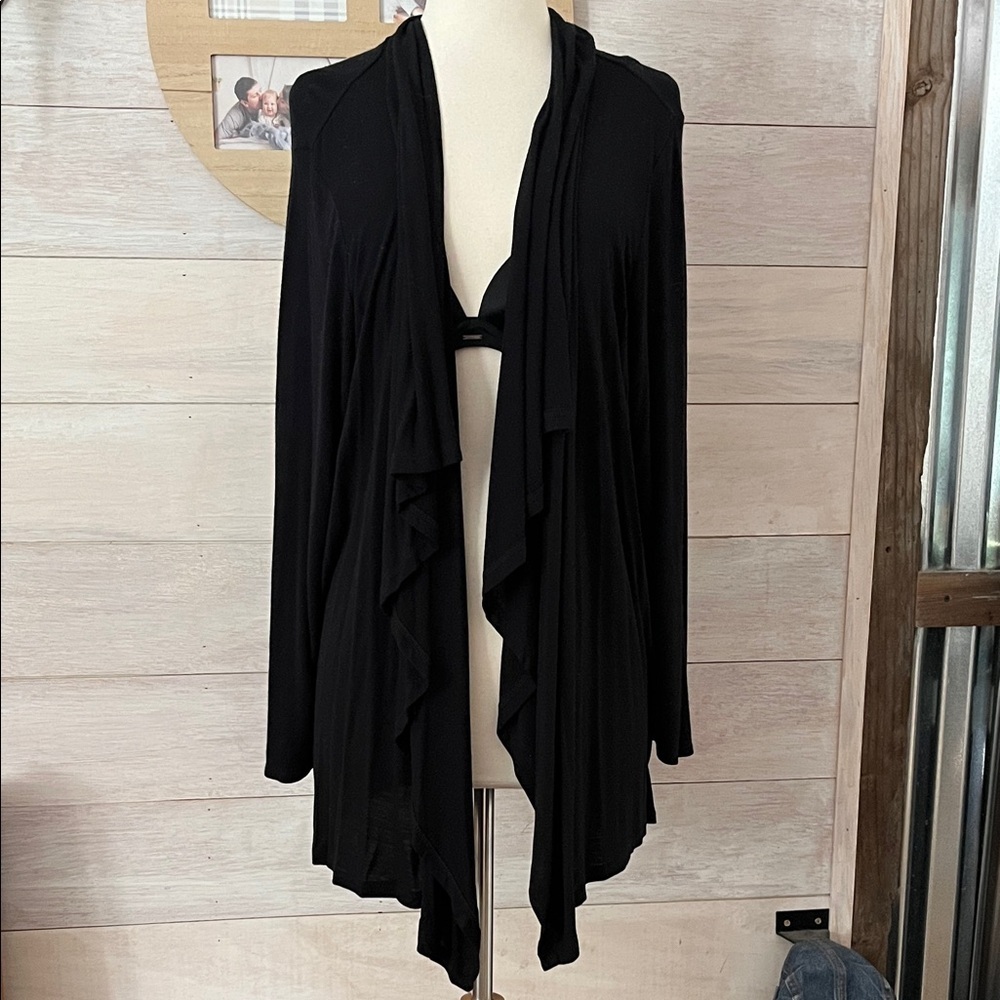 Sanctuary Black Women's Cardigan 2X